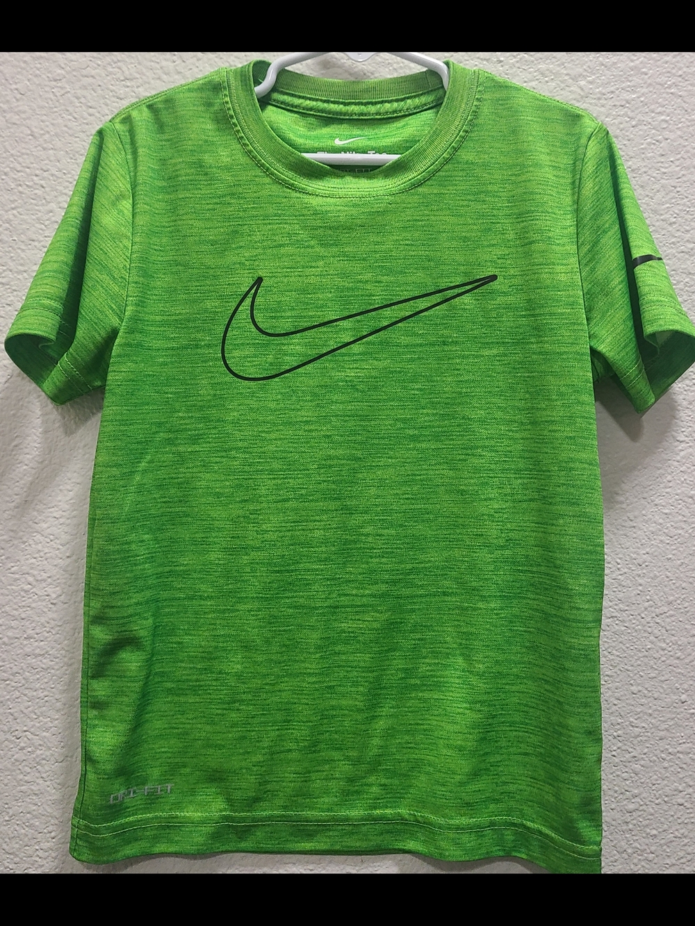 Nike Green Dri-FIT Heathered Short Sleeve Tee